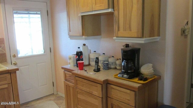 kitchen with plenty of natural light