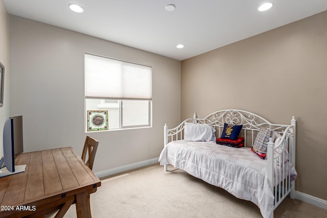 bedroom featuring carpet flooring