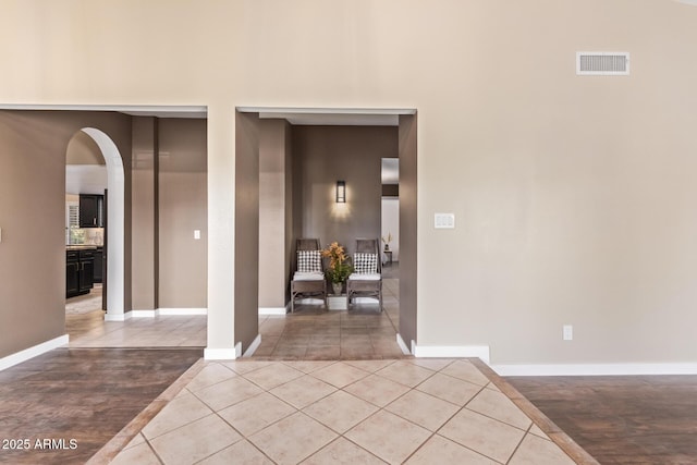 entryway featuring tile patterned flooring