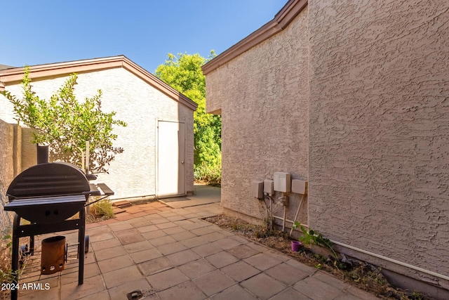 view of patio / terrace with area for grilling