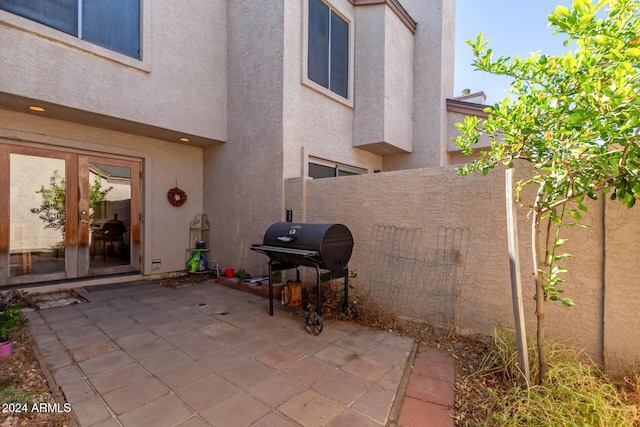 view of patio / terrace with area for grilling