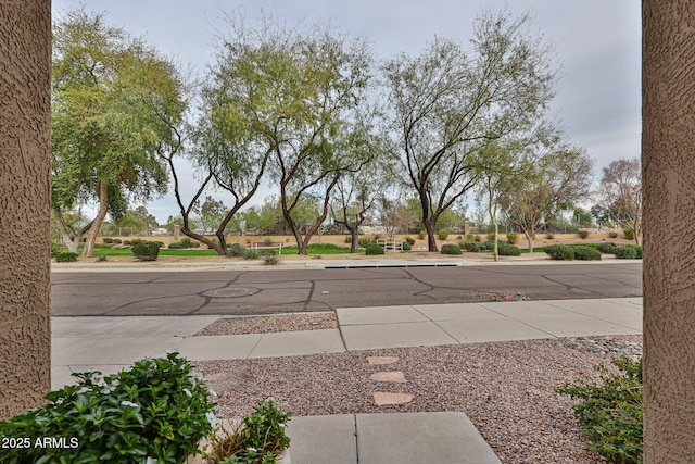 view of street featuring sidewalks