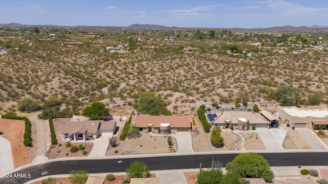 520 Atchison Ln, Wickenburg, AZ 85390 - aerial perspective of suburban area with a mountain backdrop and a desert landscape