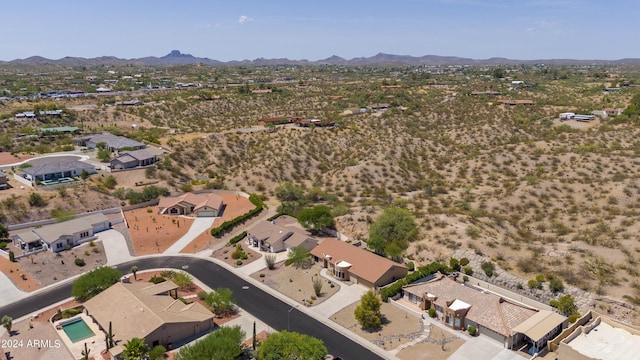 520 Atchison Ln, Wickenburg, AZ 85390 - view of property location featuring a mountain backdrop, nearby suburban area, and a desert landscape
