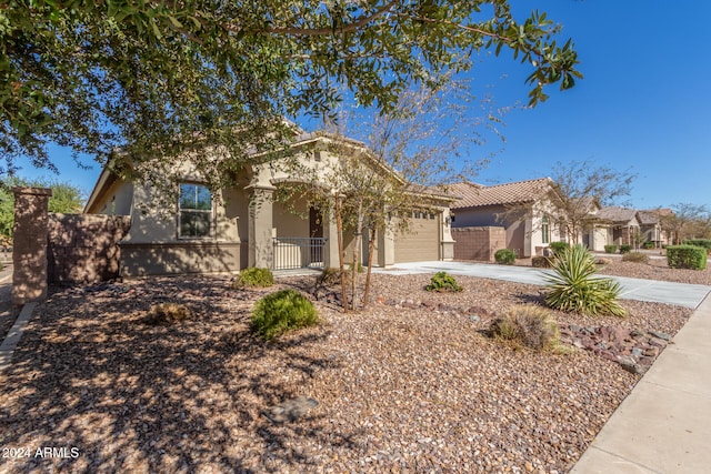 view of front of house featuring a garage