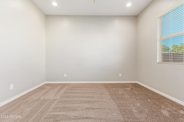 unfurnished room with carpet