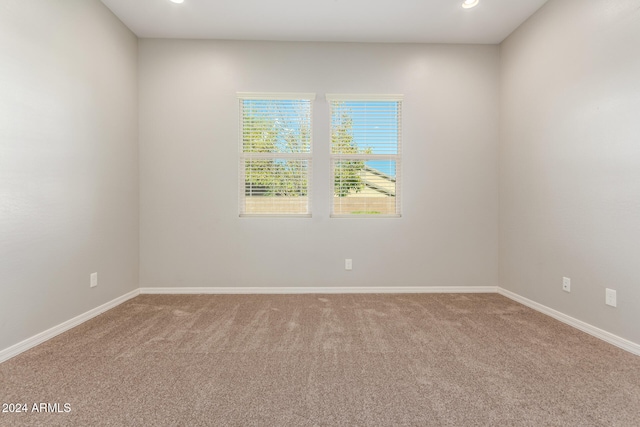 view of carpeted empty room