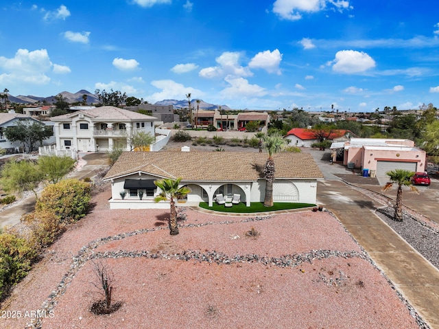 drone / aerial view featuring a residential view