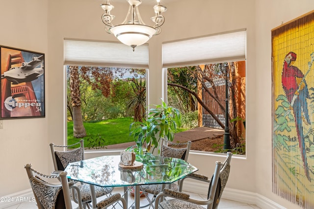15972 N 115th Way, Scottsdale, AZ 85255 - tiled dining area with baseboards