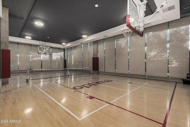 view of basketball court featuring community basketball court