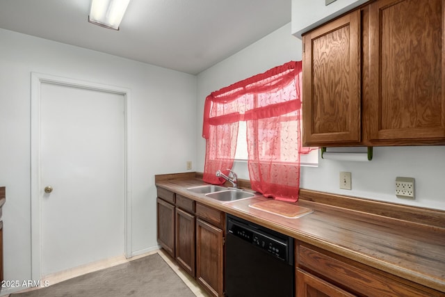 kitchen with dishwasher and sink