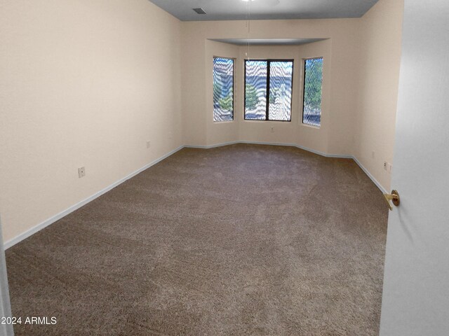 unfurnished room with carpet flooring