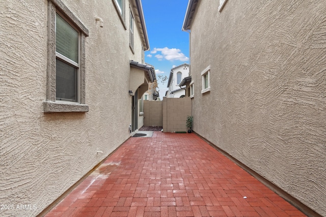 view of home's exterior with a patio area