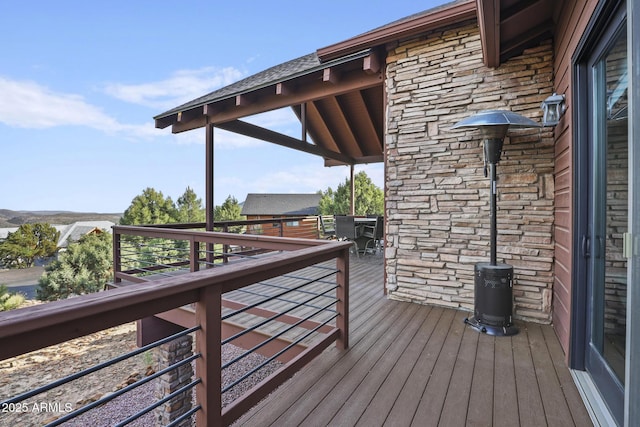 4562 N Dream Catcher Way, Pine, AZ 85544 - view of wooden terrace