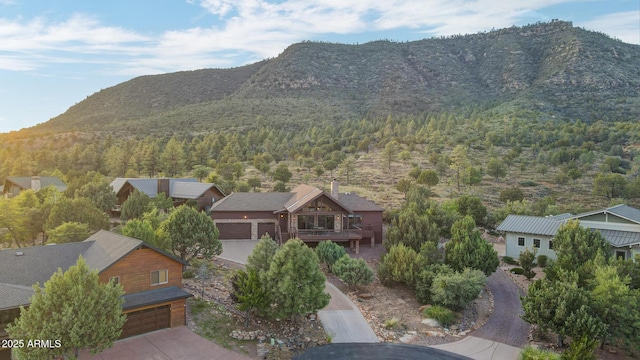 4562 N Dream Catcher Way, Pine, AZ 85544 - view of mountain backdrop featuring a forest