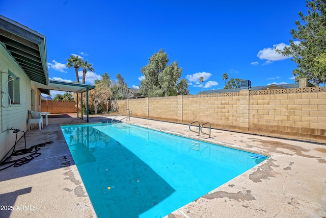 8326 E Valley View Rd, Scottsdale, AZ 85250 - view of pool with a fenced backyard and a patio area