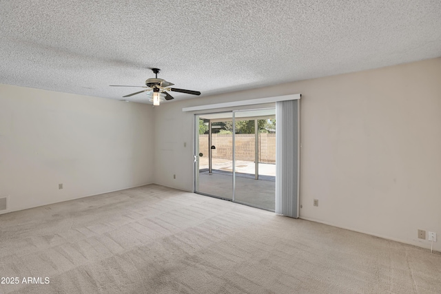 8326 E Valley View Rd, Scottsdale, AZ 85250 - spare room with carpet, a textured ceiling, and ceiling fan