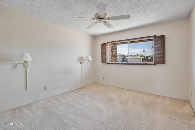 8326 E Valley View Rd, Scottsdale, AZ 85250 - carpeted empty room featuring a textured ceiling and ceiling fan