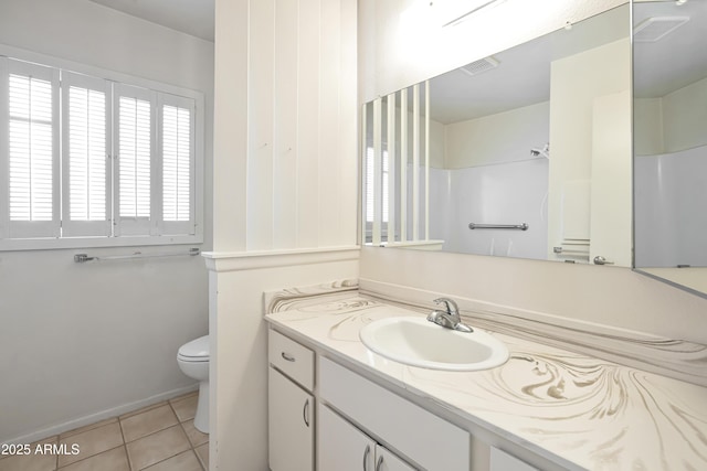 8326 E Valley View Rd, Scottsdale, AZ 85250 - full bath featuring vanity, toilet, and tile patterned floors