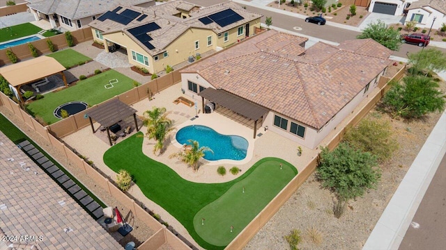 birds eye view of property