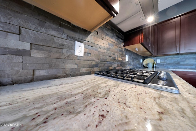 kitchen featuring stainless steel gas cooktop