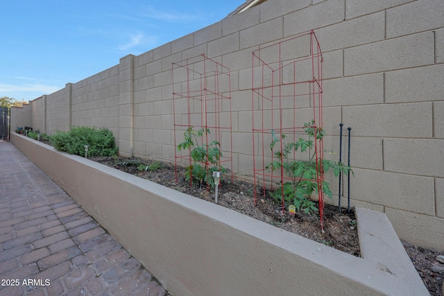 view of patio with fence