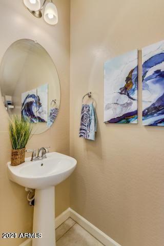 bathroom featuring tile patterned flooring