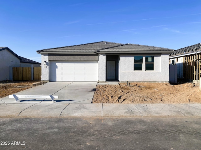 view of front of house featuring a garage