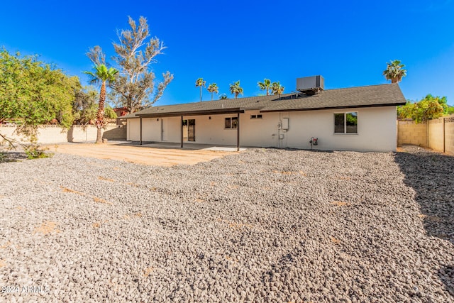 rear view of house with a patio area