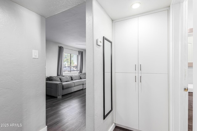 4408 N 29th Ave, Phoenix, AZ 85017 - hall featuring wood finished floors and a textured wall