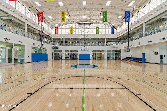 view of basketball court