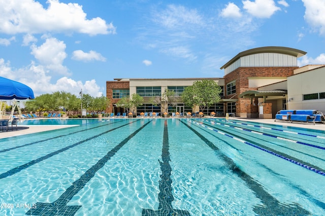 view of pool