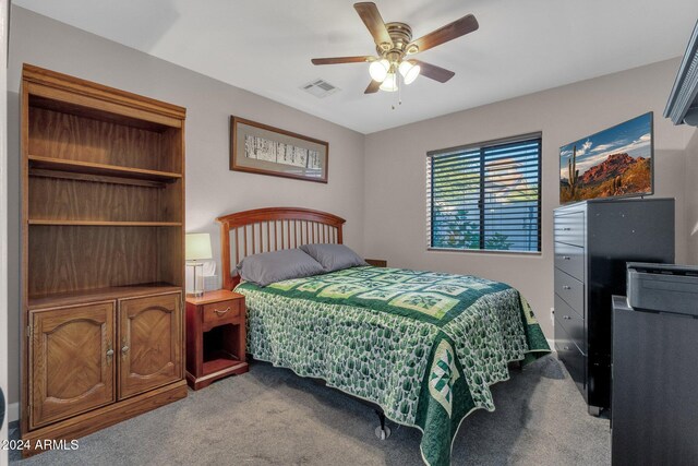 15019 N Mayflower Dr, Fountain Hills, AZ 85268 - carpeted bedroom with a ceiling fan