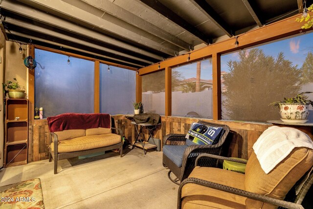 15019 N Mayflower Dr, Fountain Hills, AZ 85268 - sunroom / solarium featuring unfinished concrete flooring