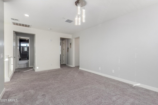 unfurnished bedroom with light colored carpet