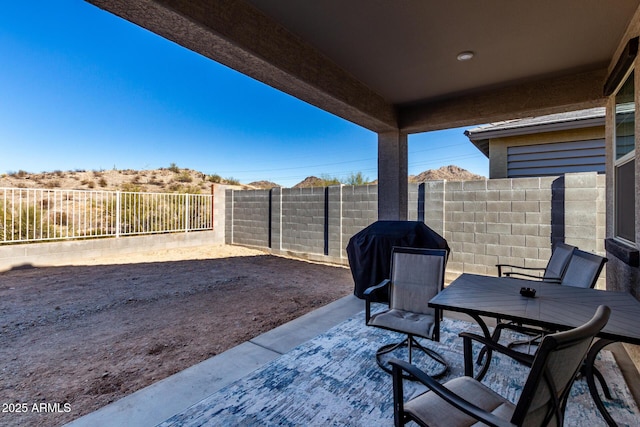 view of patio / terrace featuring area for grilling