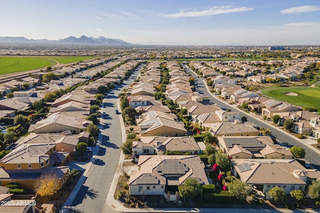 aerial view featuring a mountain view