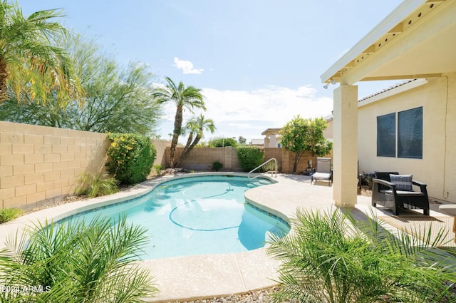 view of pool with a patio