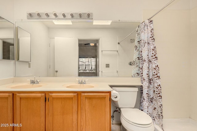 8140 N 107th Ave Unit 287, Peoria, AZ 85345 - full bath with double vanity, toilet, and tiled shower
