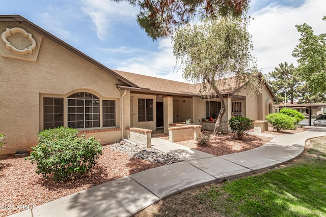 8140 N 107th Ave Unit 287, Peoria, AZ 85345 - doorway to property with stucco siding