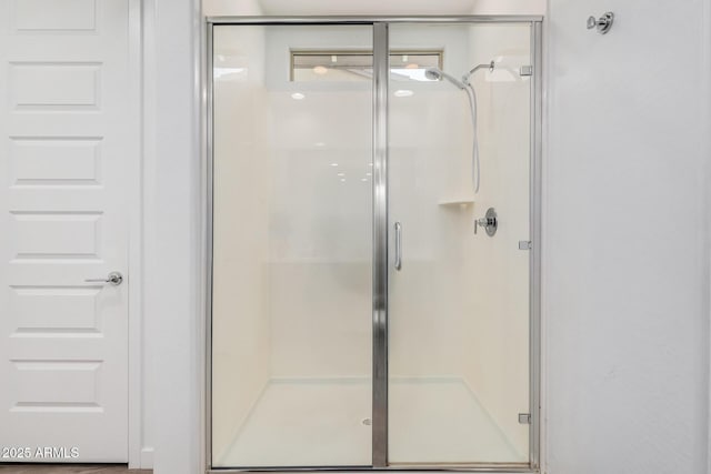 bathroom with walk in shower
