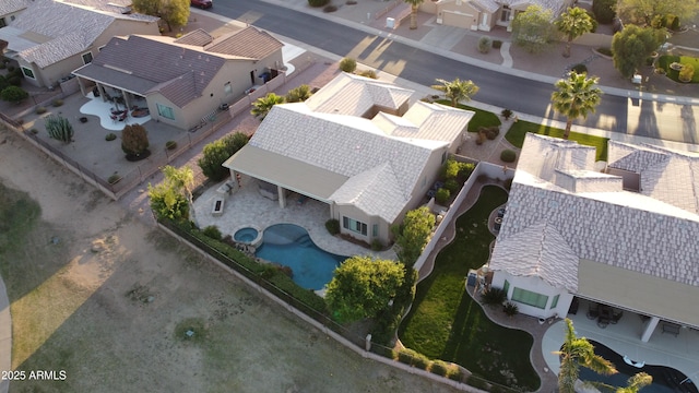 bird's eye view featuring a residential view