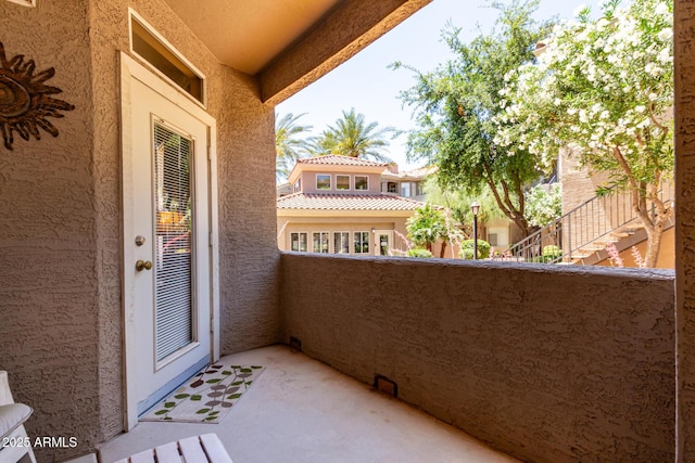 view of balcony