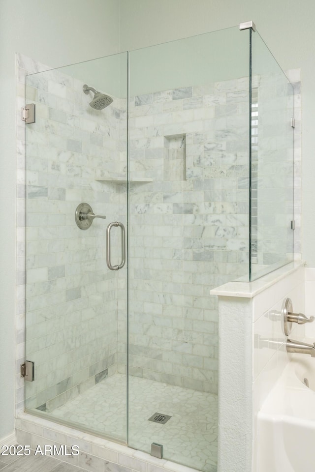 12044 S 45th St, Phoenix, AZ 85044 - bathroom featuring a stall shower and a bath