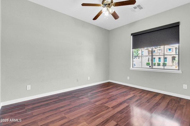 4323 S Ranger Trl, Gilbert, AZ 85297 - unfurnished room featuring wood finished floors, a ceiling fan, and baseboards
