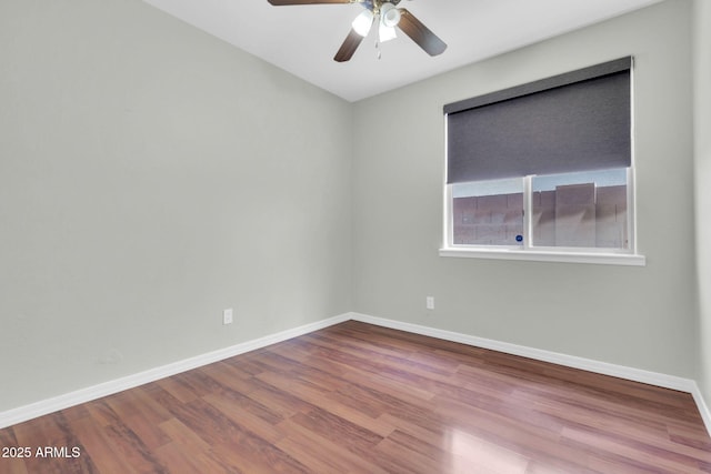 4323 S Ranger Trl, Gilbert, AZ 85297 - empty room with a ceiling fan, wood finished floors, and baseboards