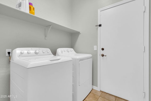 4323 S Ranger Trl, Gilbert, AZ 85297 - laundry area with separate washer and dryer and light tile patterned floors