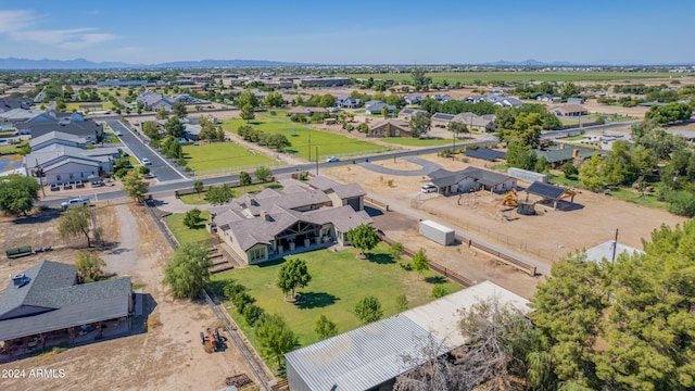 5039 S 158th St, Gilbert, AZ 85298 - aerial view with a residential view and a mountain view