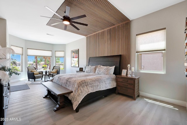19745 N Mountain Sage Ln, Surprise, AZ 85374 - bedroom featuring light wood finished floors and ceiling fan