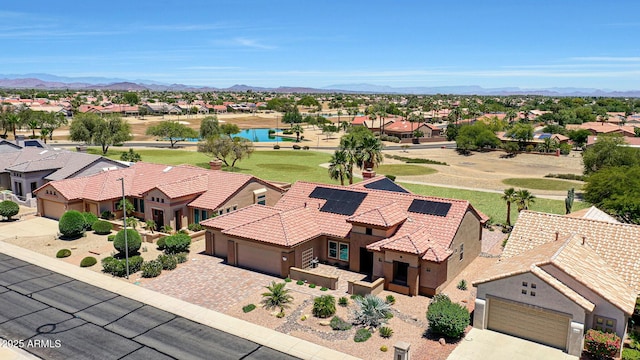 19745 N Mountain Sage Ln, Surprise, AZ 85374 - aerial perspective of suburban area with a water and mountain view